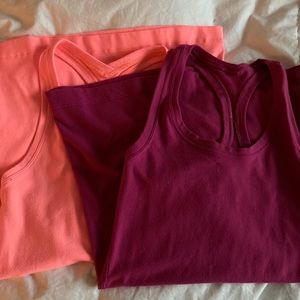 Lululemon cool racerback tank tops size 2